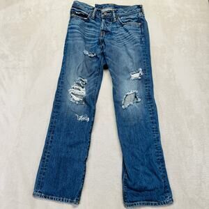 Vintage Abercrombie Fitch Jeans 28x30 A&F Classic Straight Button Fly Distressed